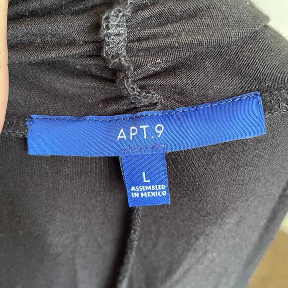 Black Short Sleeve Cardigan Knit Top Vintage Gothic Minimalist Large - Picture 4 of 7